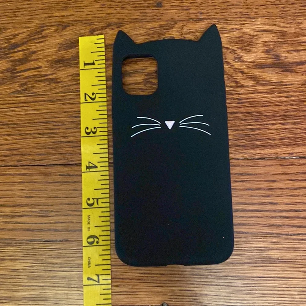 NWT iPhone 7/8 Plus Cat Ear Black Cover